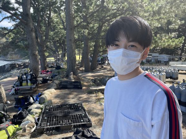 ダイビングを始めたじょーくんの写真